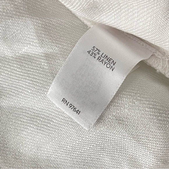 J Jill Jacket Womens XL Utility Field Camp Chore Linen Rayon Button Front Pocket - Picture 10 of 10